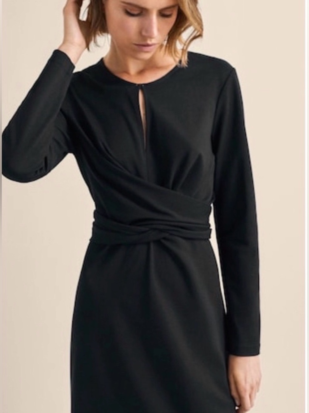 NWOT Massimo Dutti Black Knit Dress. Size M
